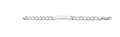 Silver Plain & Bark Casted Curb ID Baby 6" Bracelet
