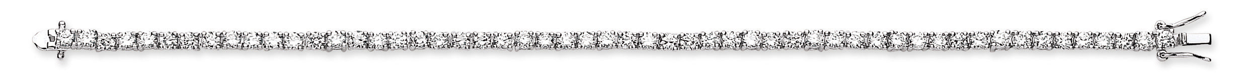 Silver Cz Tennis Bracelet