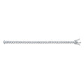 Silver 5.3mm Rubover Cz Tennis Bracelet