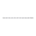 Silver Interlocked Circles CZ Ladies Bracelet