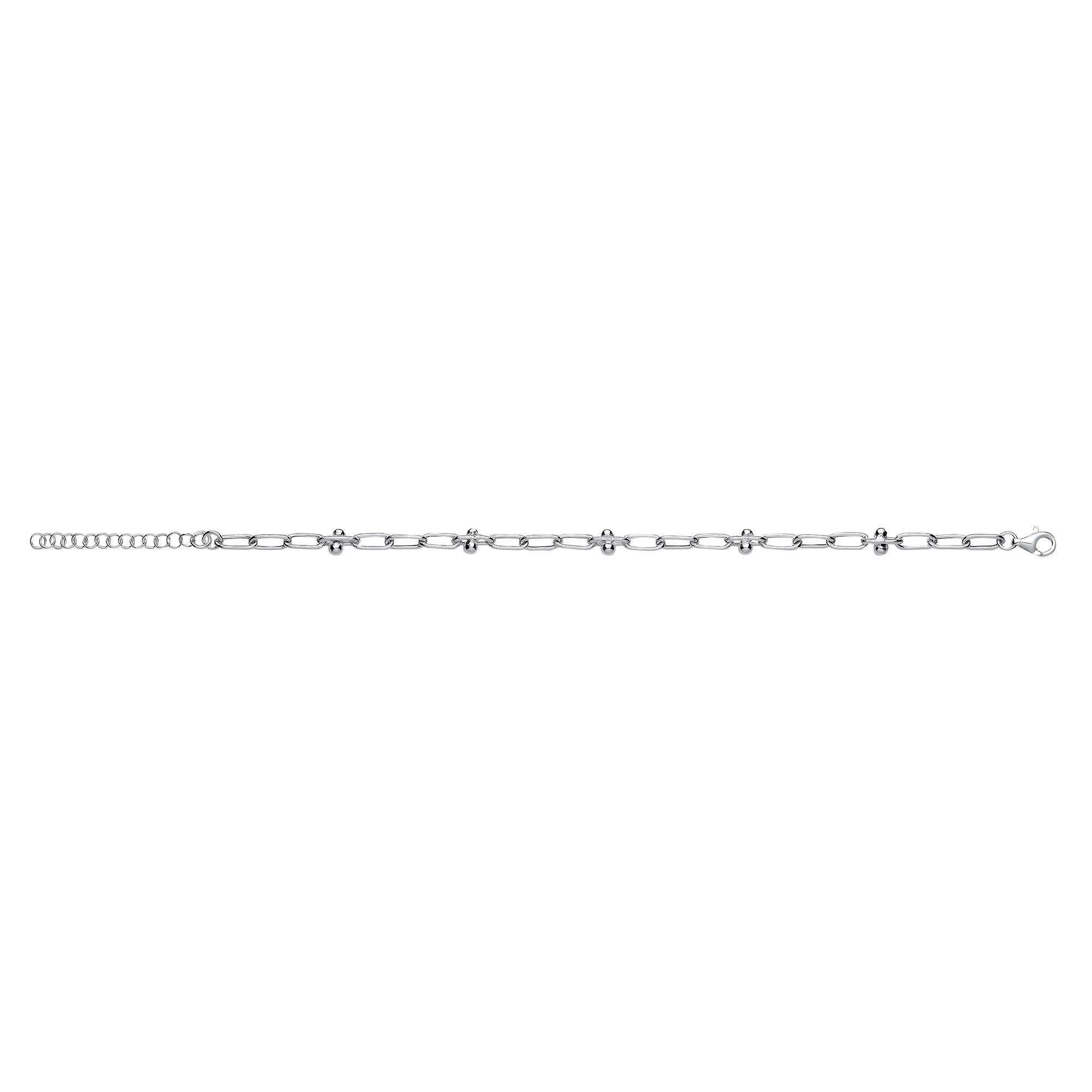 Silver Fancy Link Ladies Bracelet
