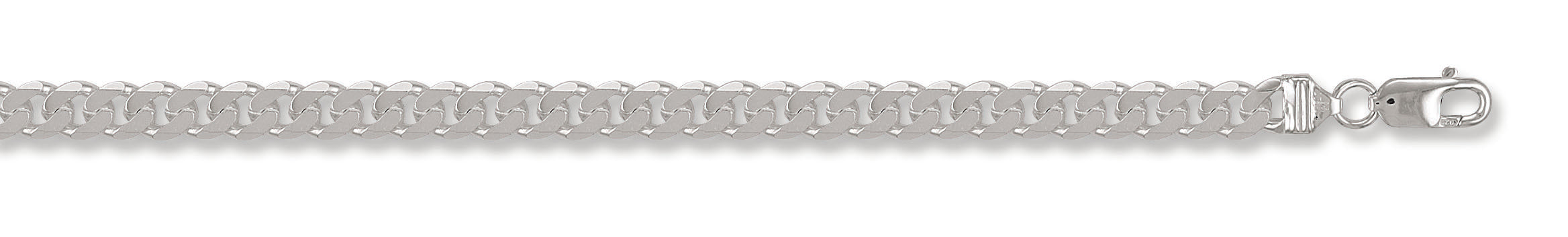 Silver 7.5mm Curb Chain