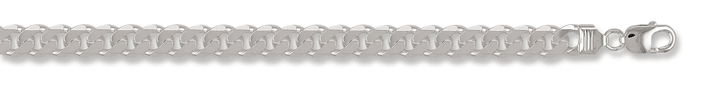 Silver 10mm Curb Chain