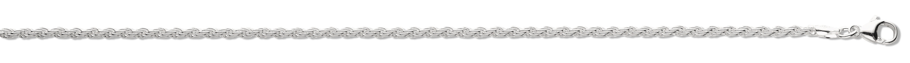Silver 2.5mm Rope Chain