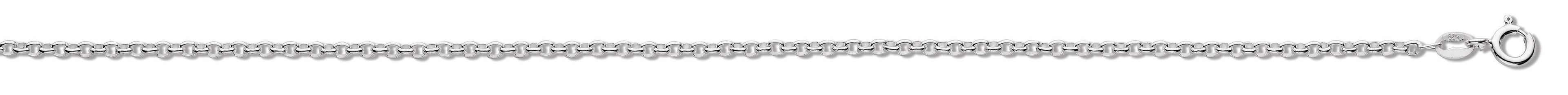 Silver 2.4mm Round Belcher Chain