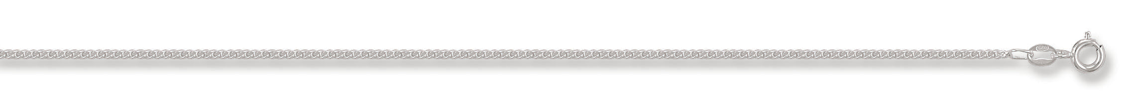 Silver 1.7mm Traditional Classic Curb Chain