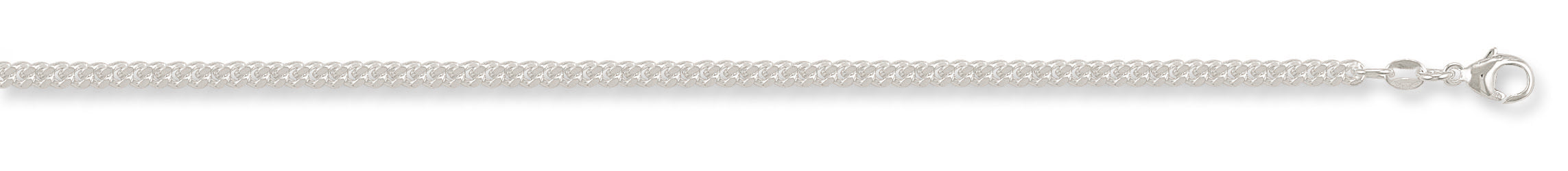 Silver 3.7mm Traditional Classic Curb Chain