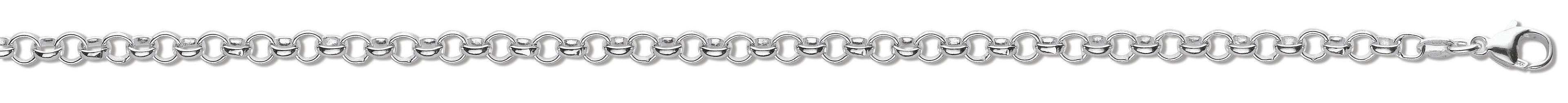 Silver 4.5mm Round Belcher Chain