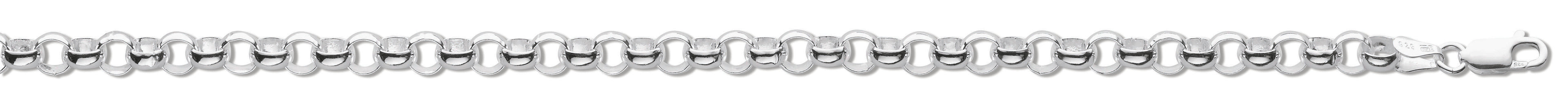 Silver 6mm Round Belcher Chain