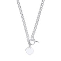 Silver Heart T-Bar Collarette