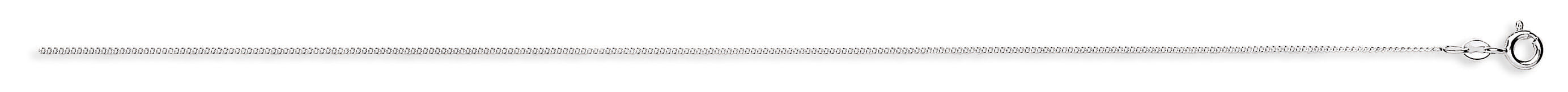 Silver 1mm Classic Curb Chain