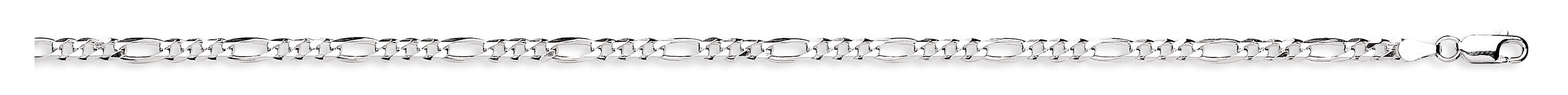 Silver 4mm Figaro Chains/Bracelet
