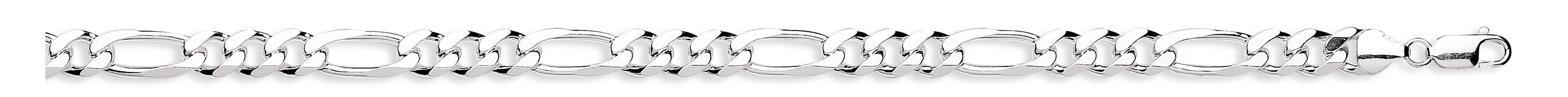 Silver 8mm Figaro Chains/Bracelets