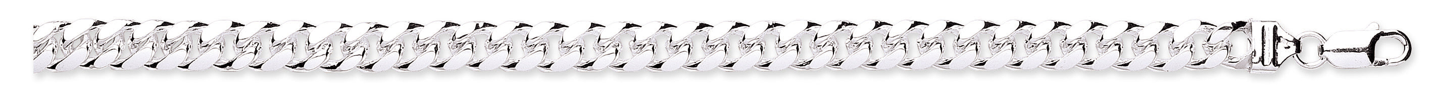 Silver 8.5mm Dome Cuban Link Chain/Gents Bracelet