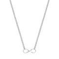 Silver Infinity Pendant Chain and Bracelet