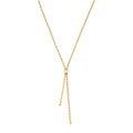 Silver YG Plated Necklace Filled with CZs