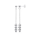 Silver Beads Drop Earrings