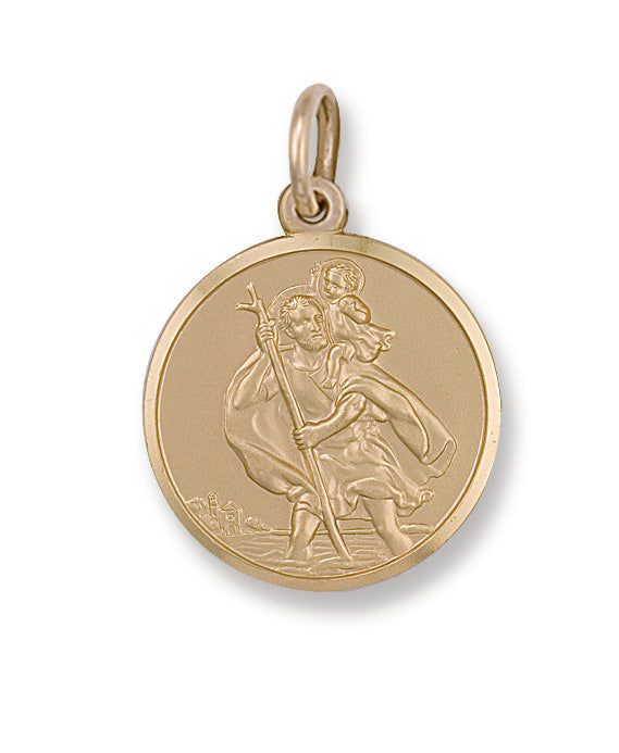 Y/G St Christopher Pendant