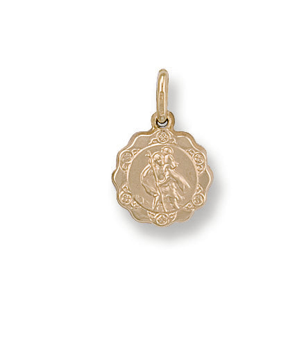 Y/G Light Weight St Christopher Pendant