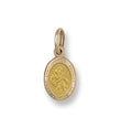 Y/G Oval Saint Christopher Protect Us Pendant