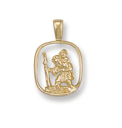Y/G Cut Out St Christopher Pendant