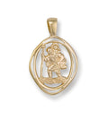 Y/G Cut Out St Christopher Pendant