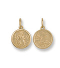 Y/G Double Sided St Christopher Pendant