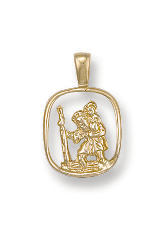 Y/G Cut Out St Christopher Pendant