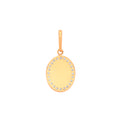 Y/G Miraculous Medallion CZ Pendant