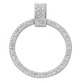 Silver Eternity Cz Pendant