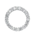 Silver Eternity Cz Pendant