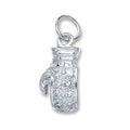 Silver Boxing Glove Cz Pendant