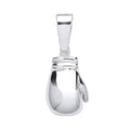 Silver Plain Large Boxing Glove Pendant