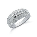 Silver Fancy Cz Bombay Ring