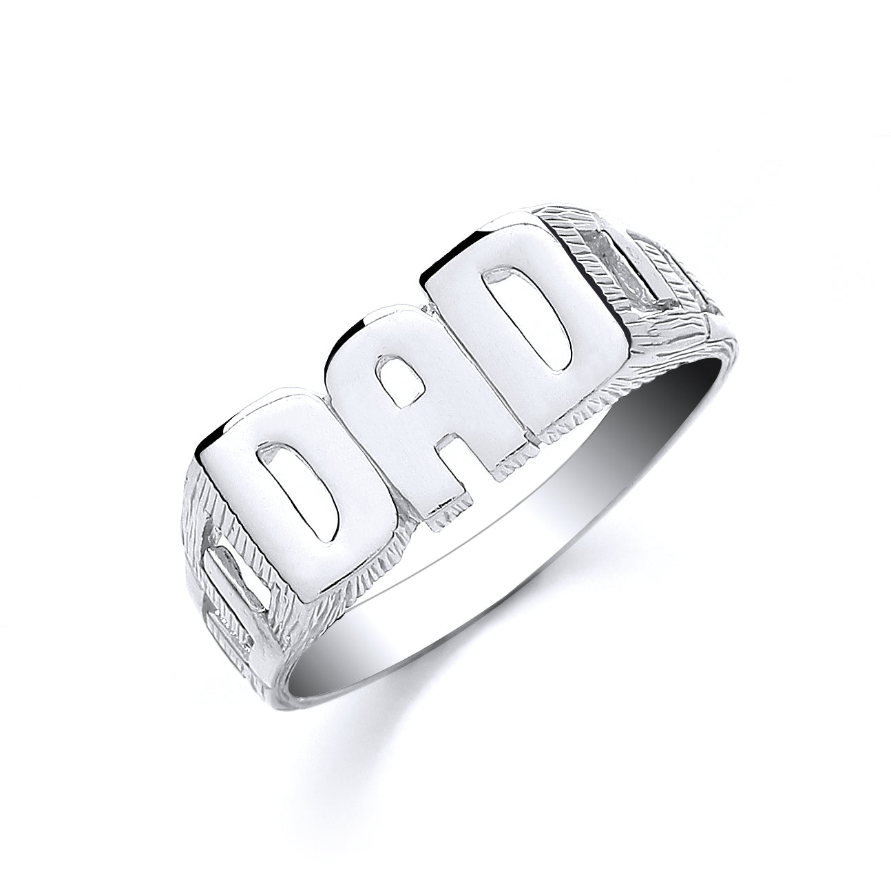 Silver DAD ID Ring