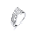 Silver Mum Cz Ring