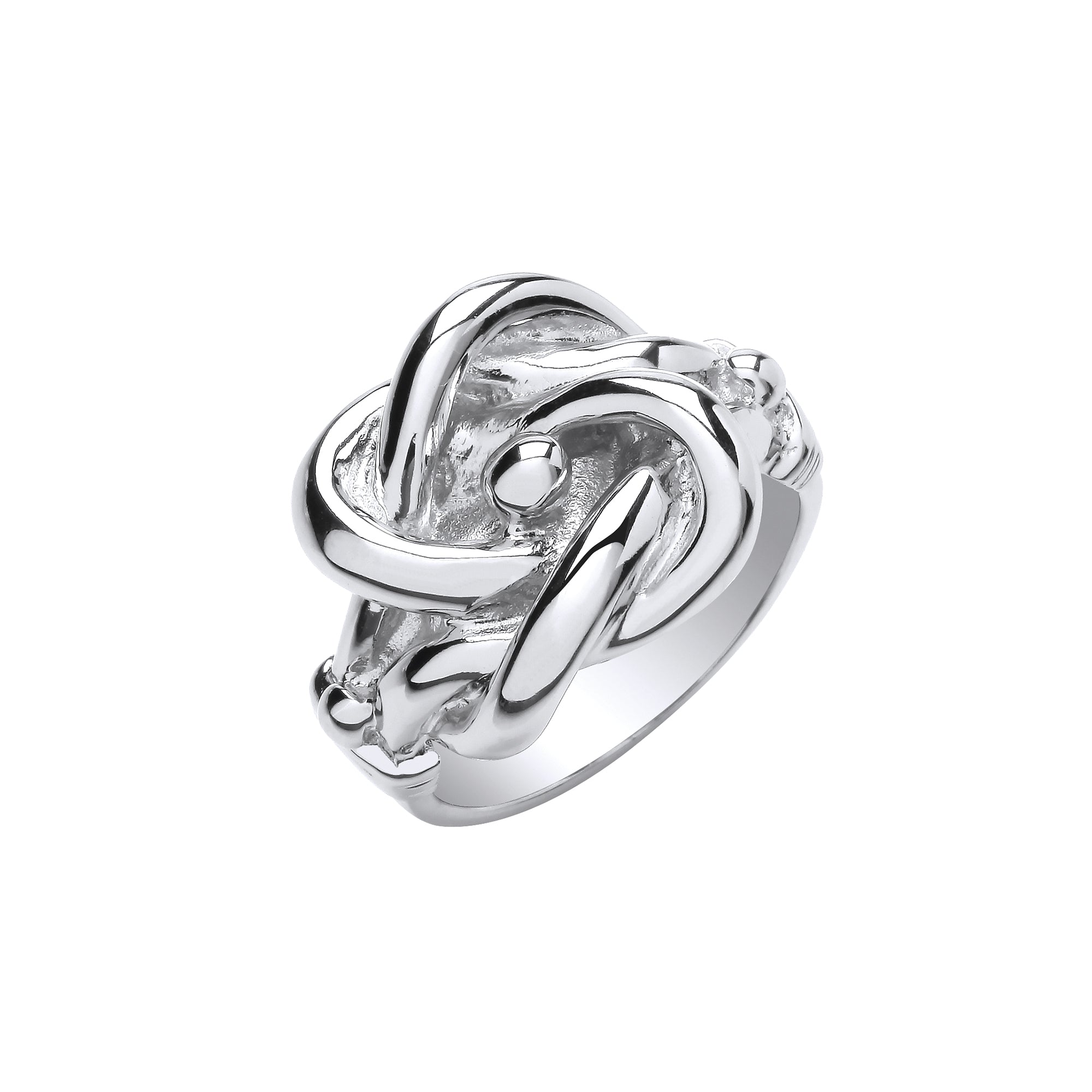 Silver Large Knot Ring