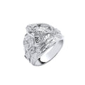 Silver Gents Saddle Ring