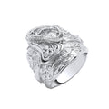 Silver Gents Saddle Ring