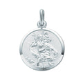 Silver Double Sided St Christopher Pendant