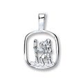 Silver Cut Out St Christopher Pendant