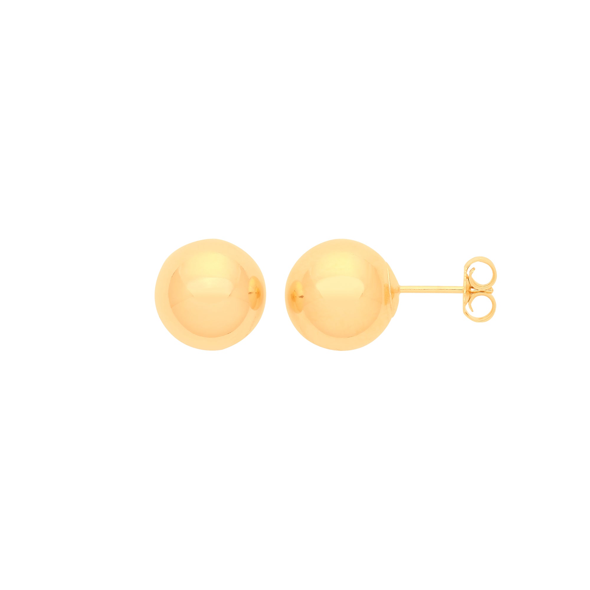 9ct Y/G 8mm Ball Studs