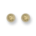 9ct Y/G 6mm D/C Studs