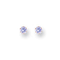 Y/G 3mm Claw Set Lavander Cz Studs