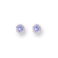 Y/G 4mm Claw Set Lavander Cz Studs
