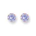 Y/G 6mm Claw Set Lavander Cz Studs