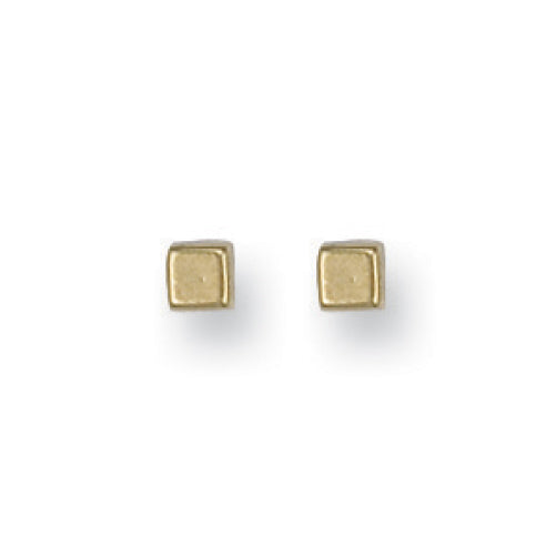 Y/G 3mm Square Cube Studs