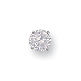 W/G Gents Claw Set 6mm CZ MAN Stud