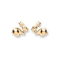9ct Y/G Rabbit Studs