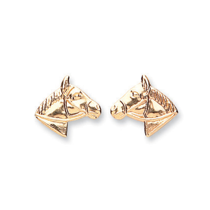 9ct Y/G Horse Studs